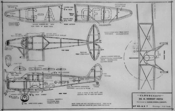 Cloudcraft Hornet Moth Plan - Click Image to Close