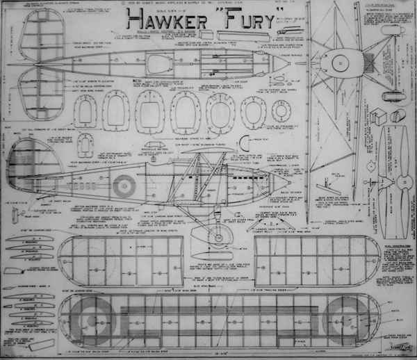 Hawker Fury Plan - Click Image to Close